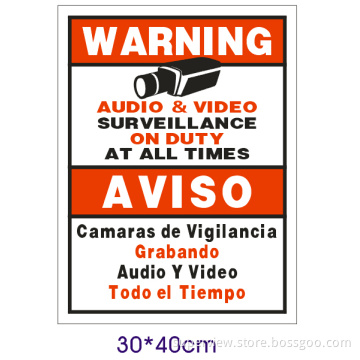 5 Pack of Security Warning Signs (SVSIGNB)